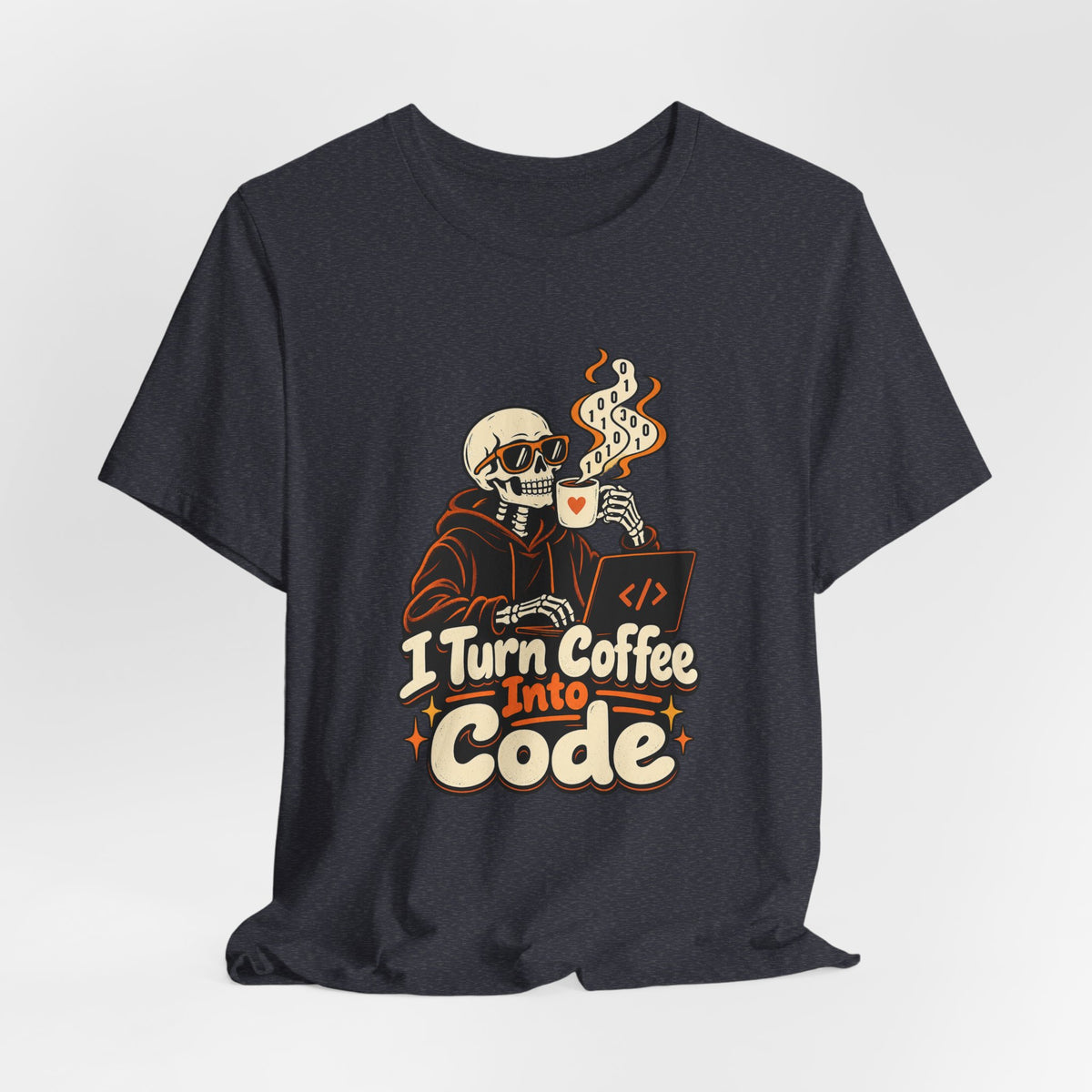 I Turn Coffee Into Code Funny Programmer T-Shirt