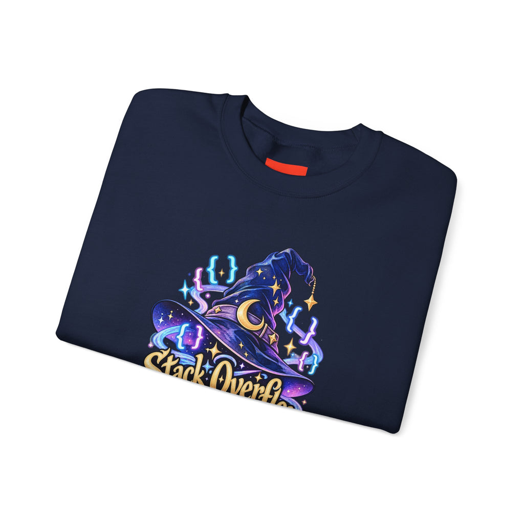 Stack Overflow Sorceress Funny Programmer Sweatshirt