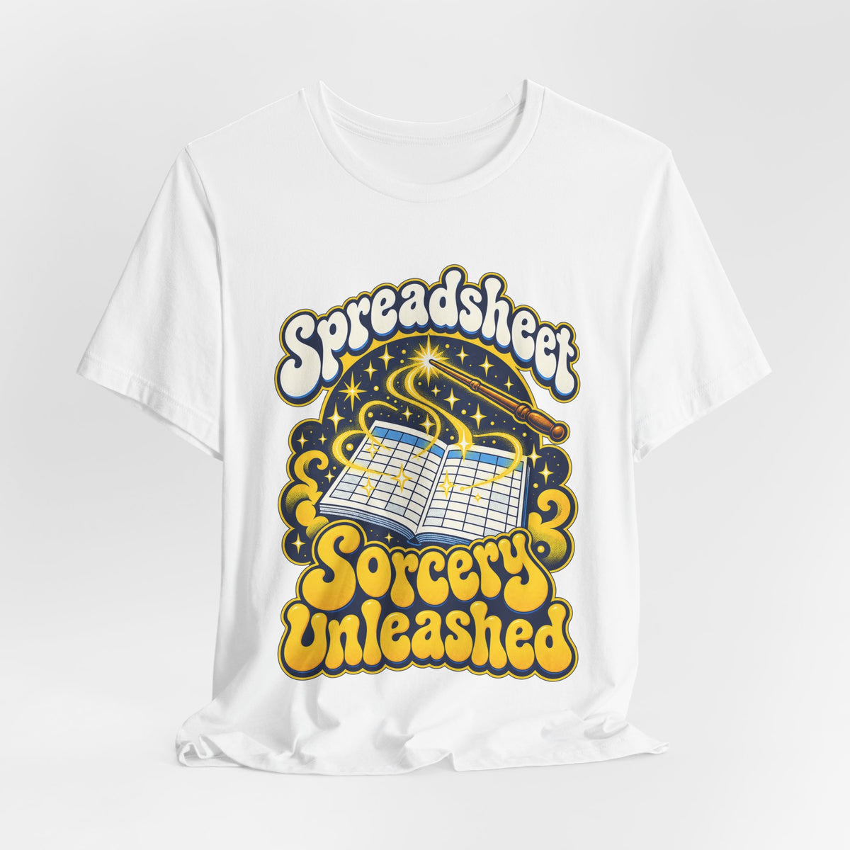 Spreadsheet Sorcery Unleashed Funny Office Humor T-Shirt