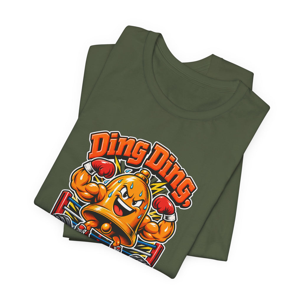 Ding Ding, Gains Incoming Funny Fitness T-Shirt
