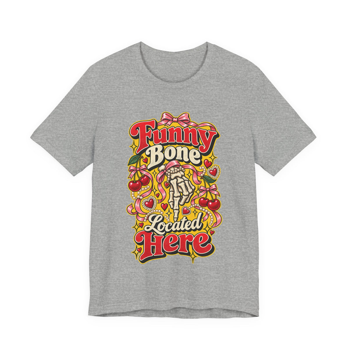Funny Bone Located Here Funny Sarcastic T-Shirt