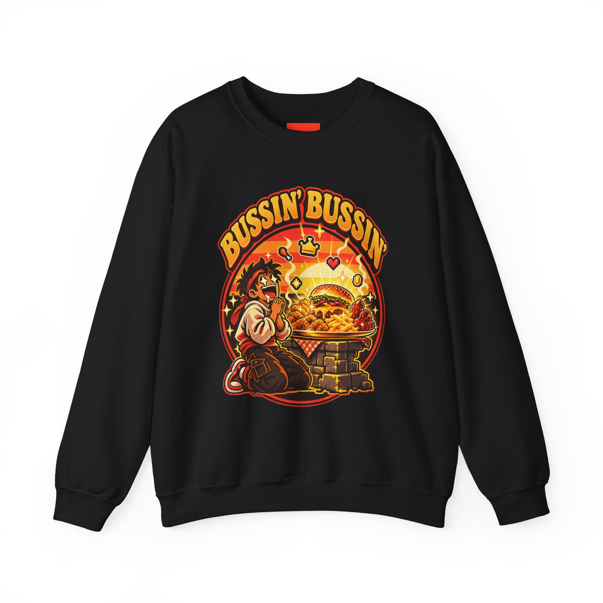 Bussin’ Bussin’ Funny Retro Vintage Sweatshirt