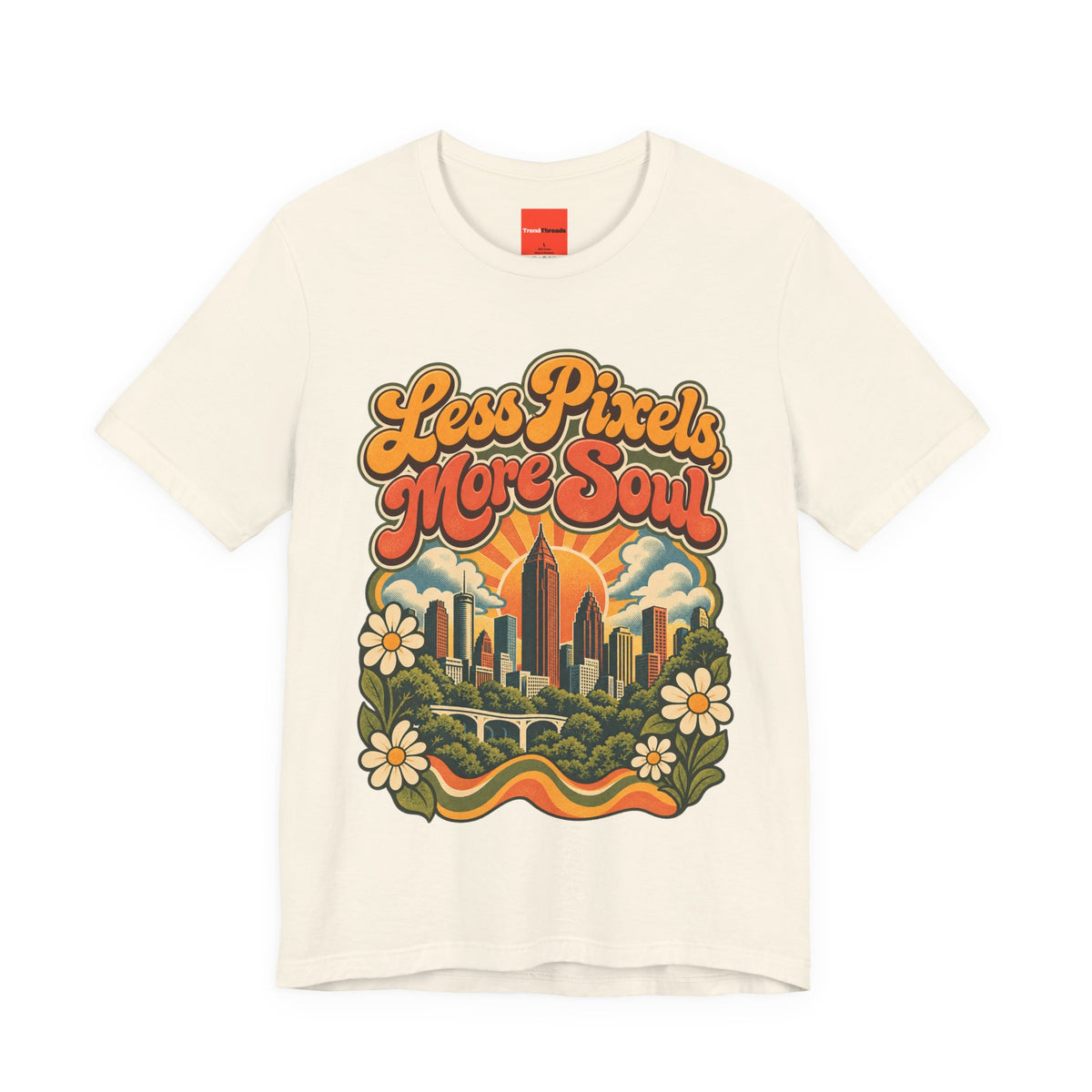 Less Pixels, More Soul Funny Digital Art T-Shirt