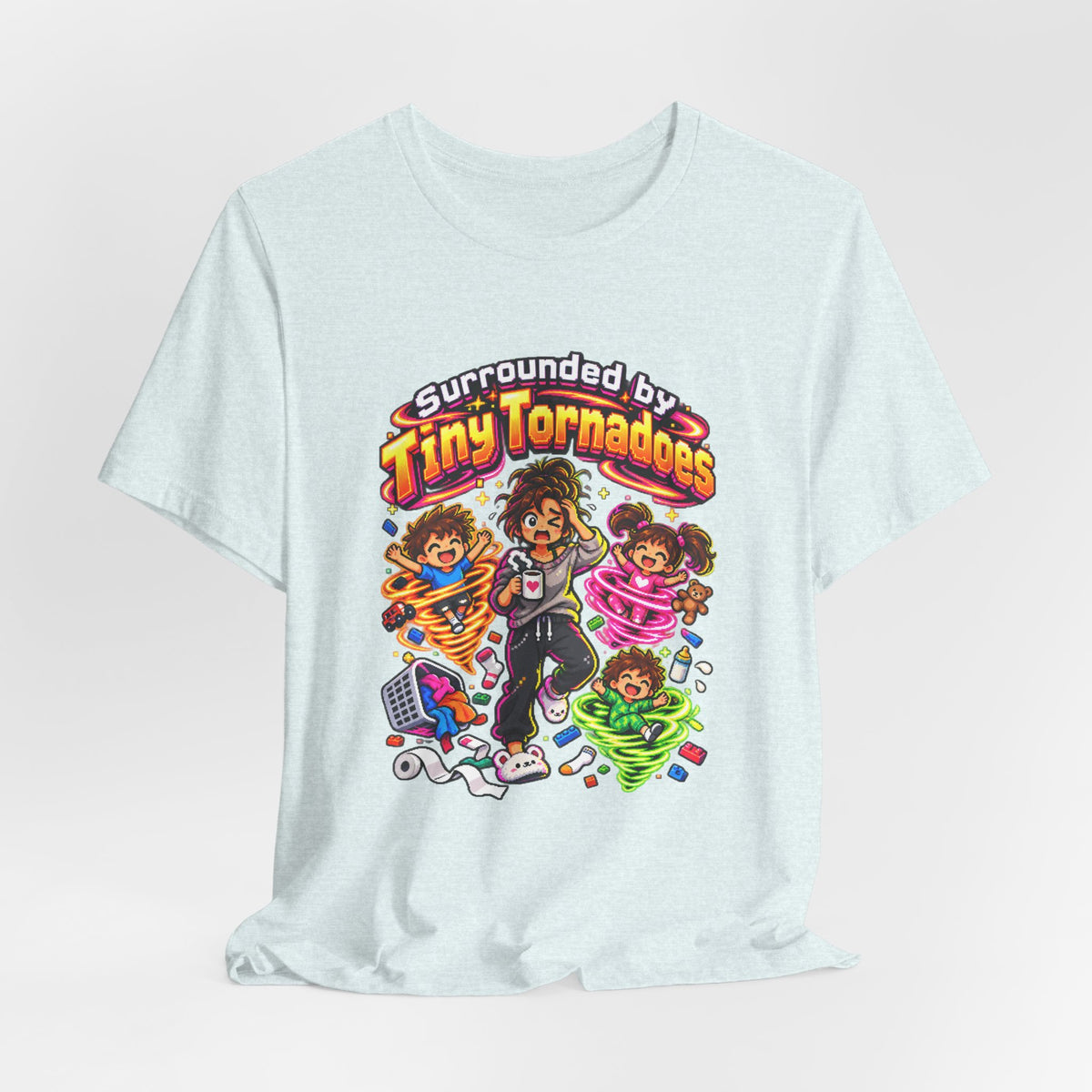 Surrounded by Tiny Tornadoes Funny Parent T-Shirt