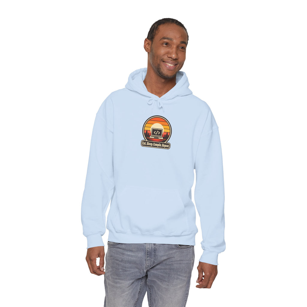Eat Sleep Compile Repeat Funny Programmer Hoodie
