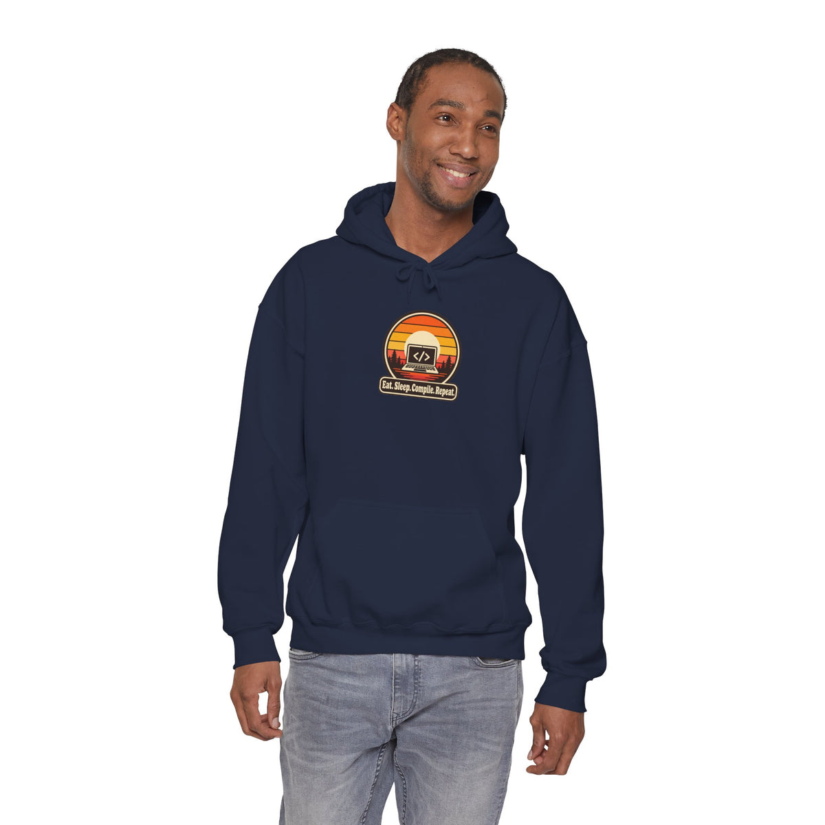 Eat Sleep Compile Repeat Funny Programmer Hoodie