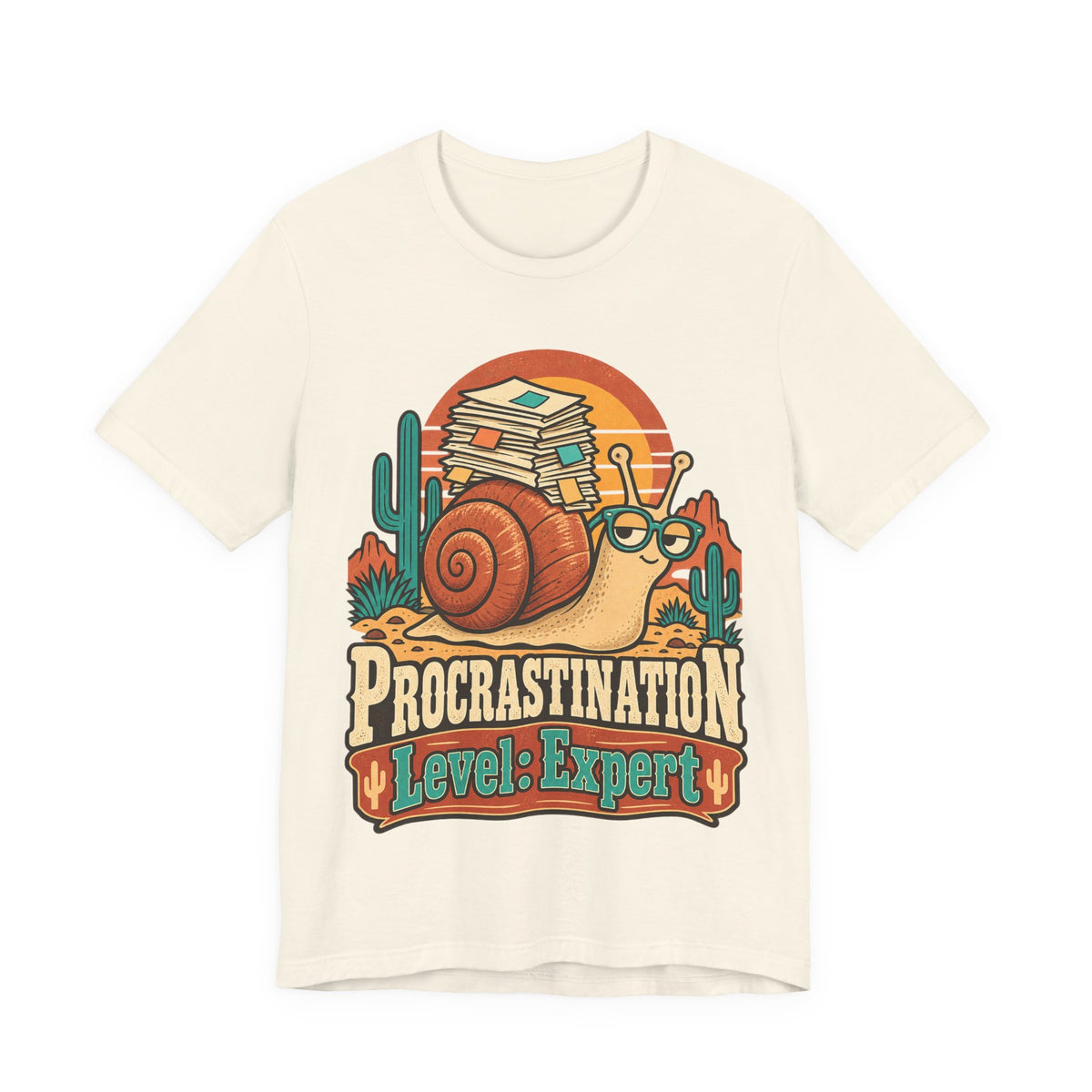 Procrastination Level: Expert Funny Student T-Shirt
