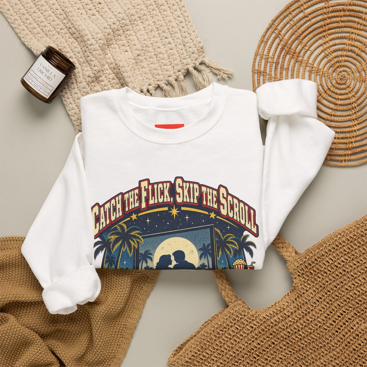 Catch the Flick, Skip the Scroll Funny Programmer Sweatshirt