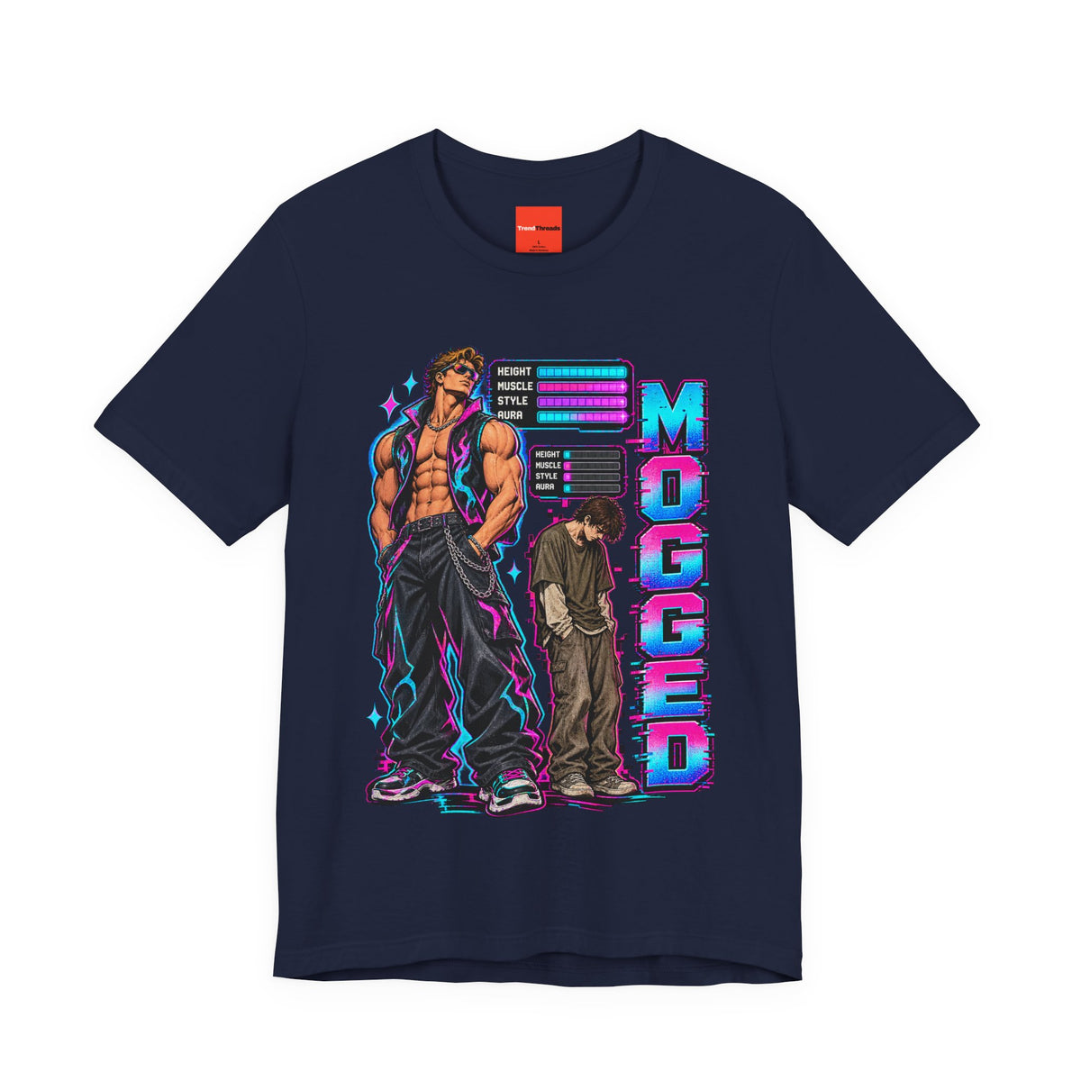MOGGED Funny Y2K Graphic T-Shirt