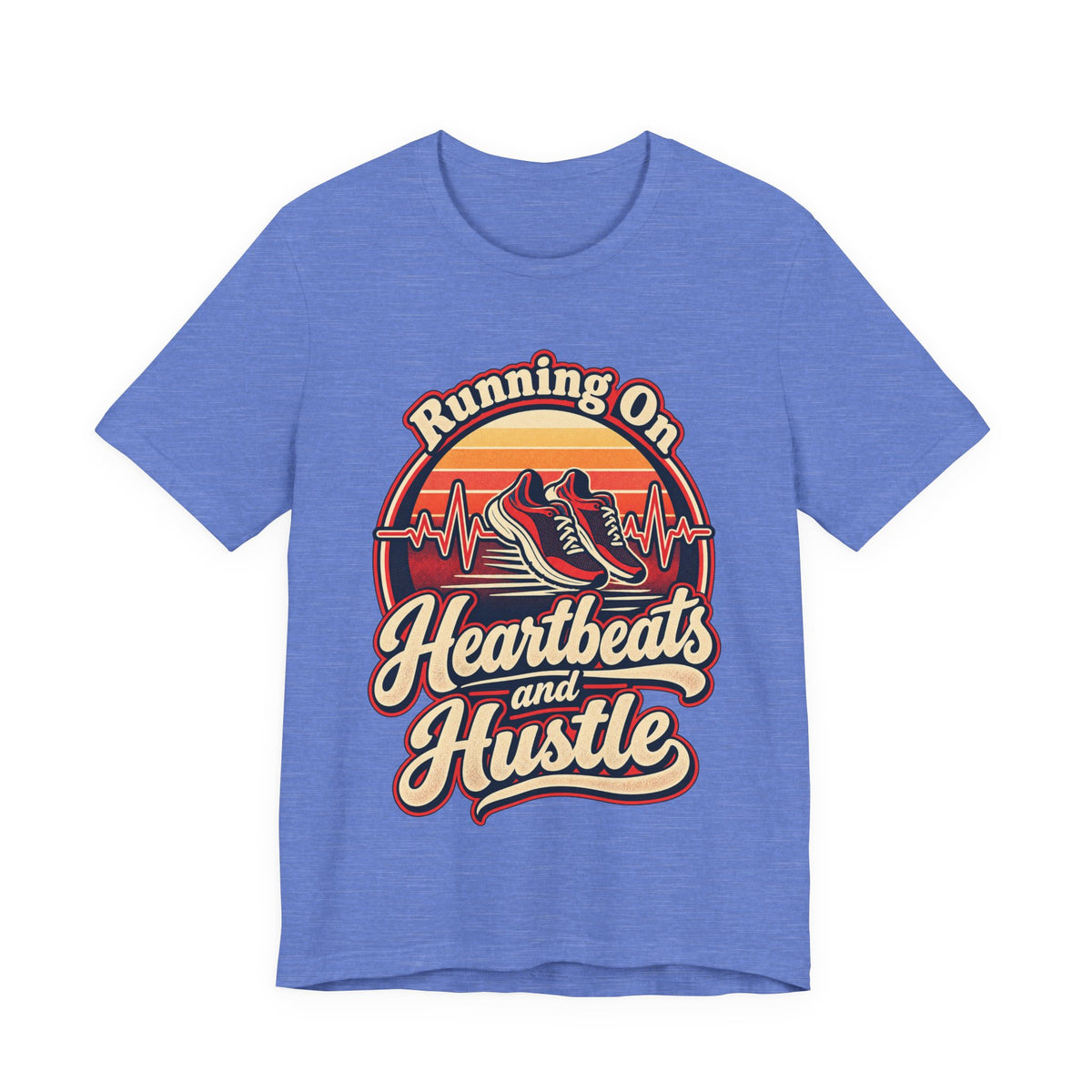 Running On Heartbeats and Hustle Funny Nurse T-Shirt