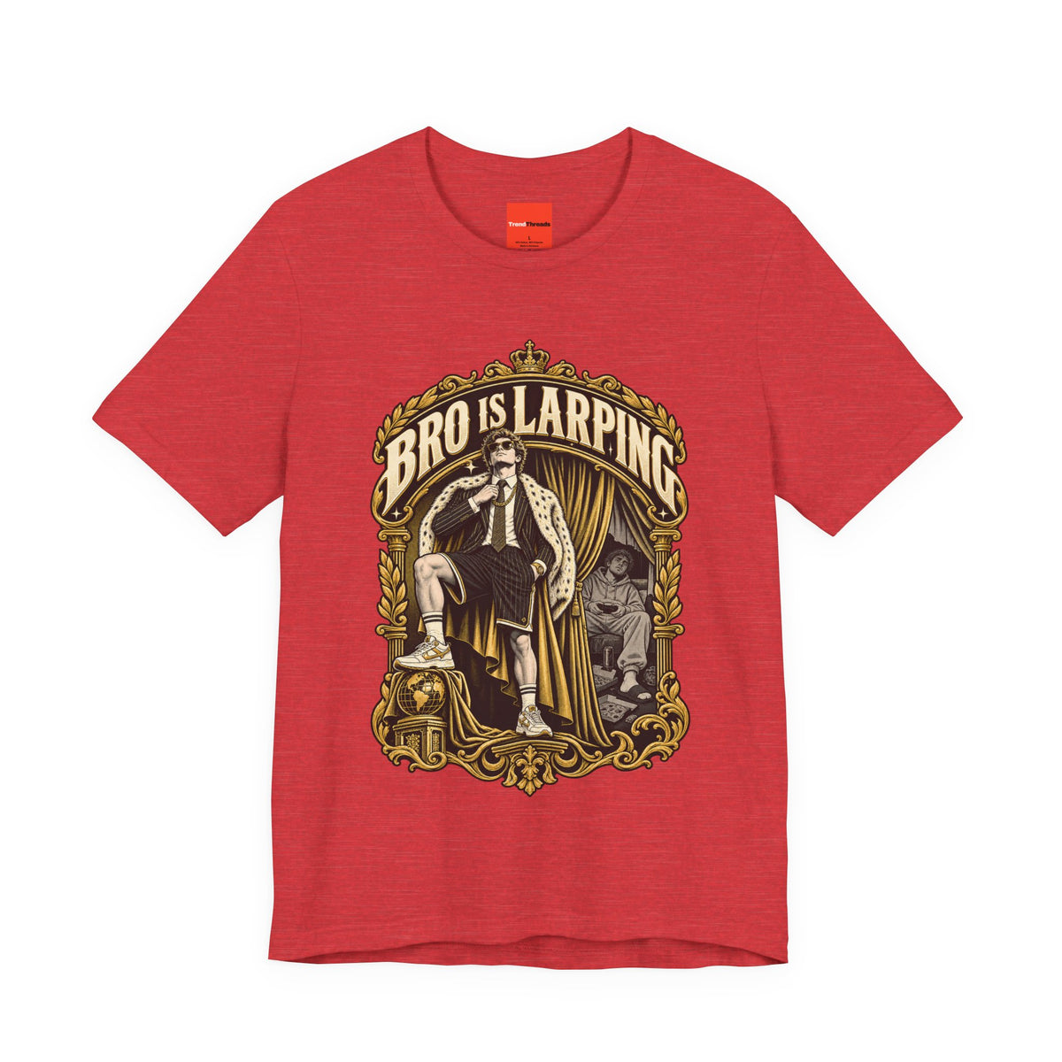 BRO IS LARPING Funny Retro Vintage T-Shirt