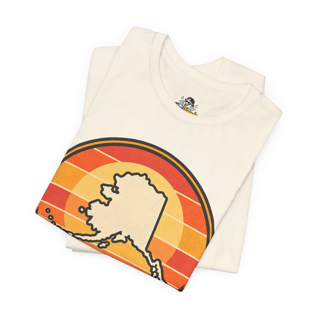 The Last Frontier Funny Minimalist Typography T-Shirt