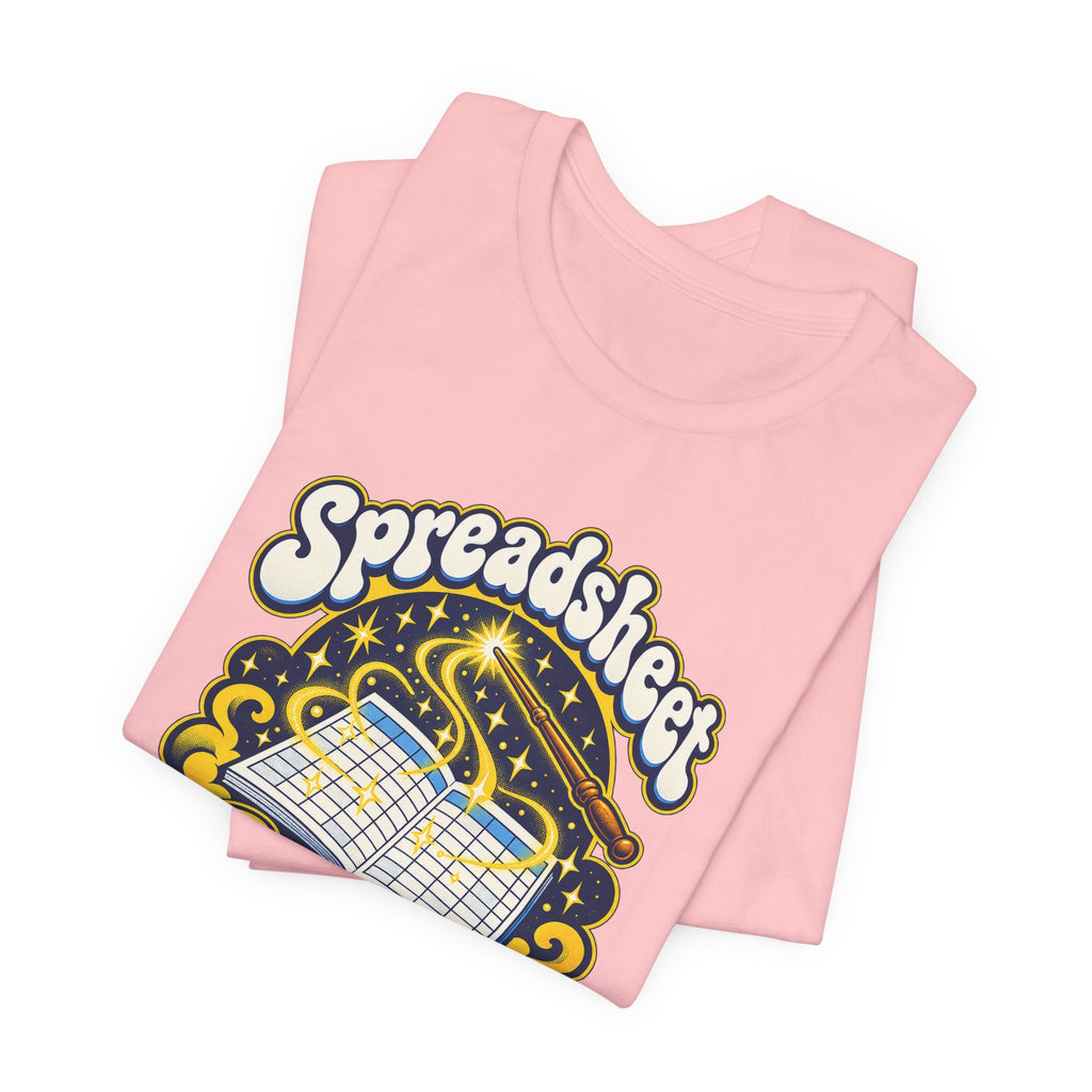 Spreadsheet Sorcery Unleashed Funny Office Humor T-Shirt