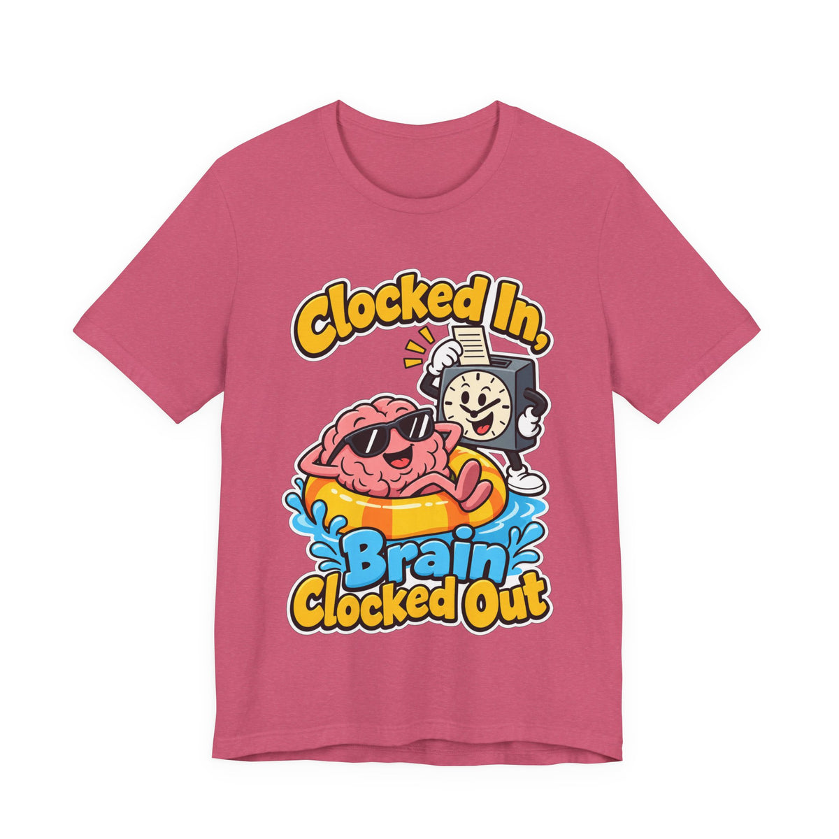 Clocked In, Brain Clocked Out Funny Nurse T-Shirt
