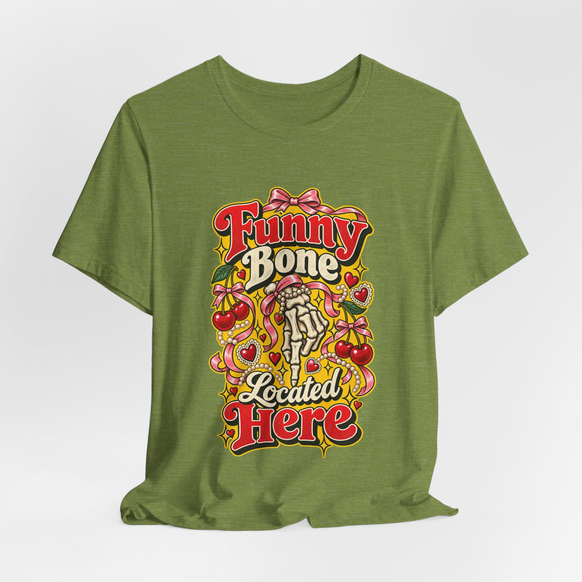 Funny Bone Located Here Funny Sarcastic T-Shirt