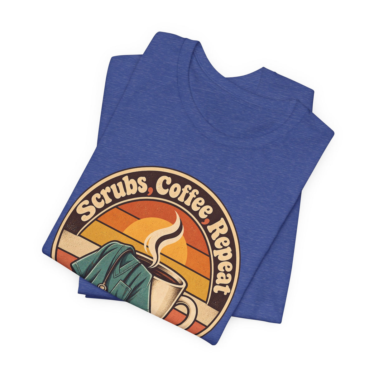 Scrubs, Coffee, Repeat Funny Nurse T-Shirt