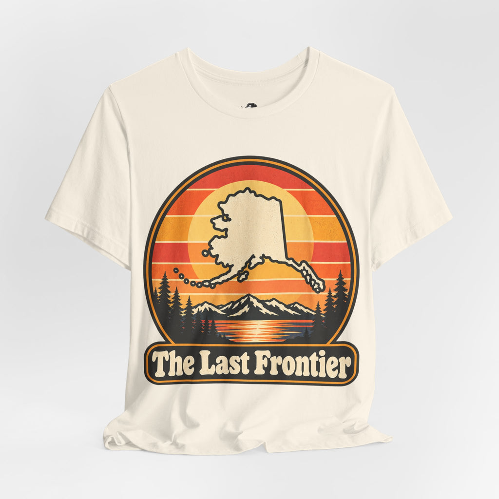 The Last Frontier Funny Minimalist Typography T-Shirt