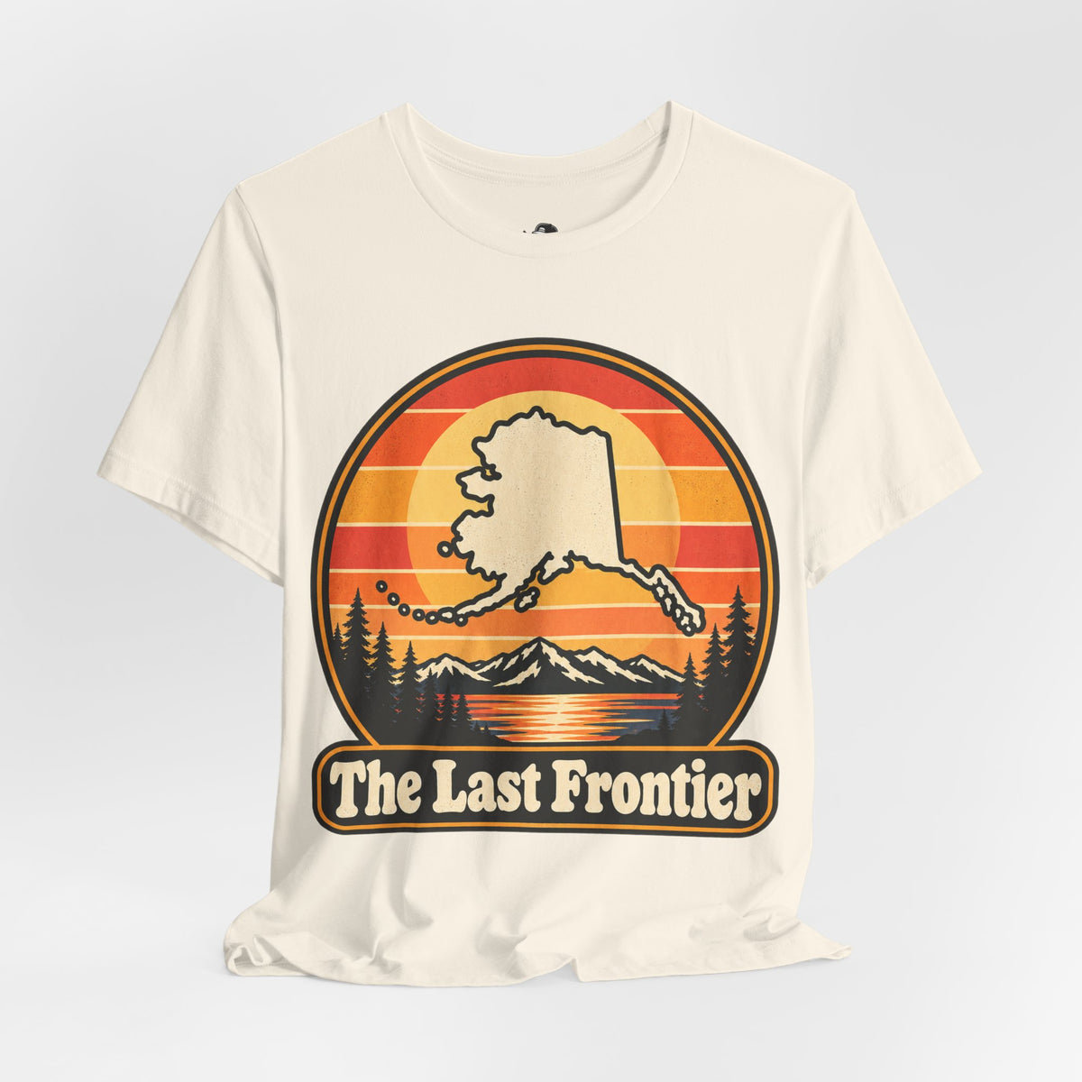 The Last Frontier Funny Minimalist Typography T-Shirt