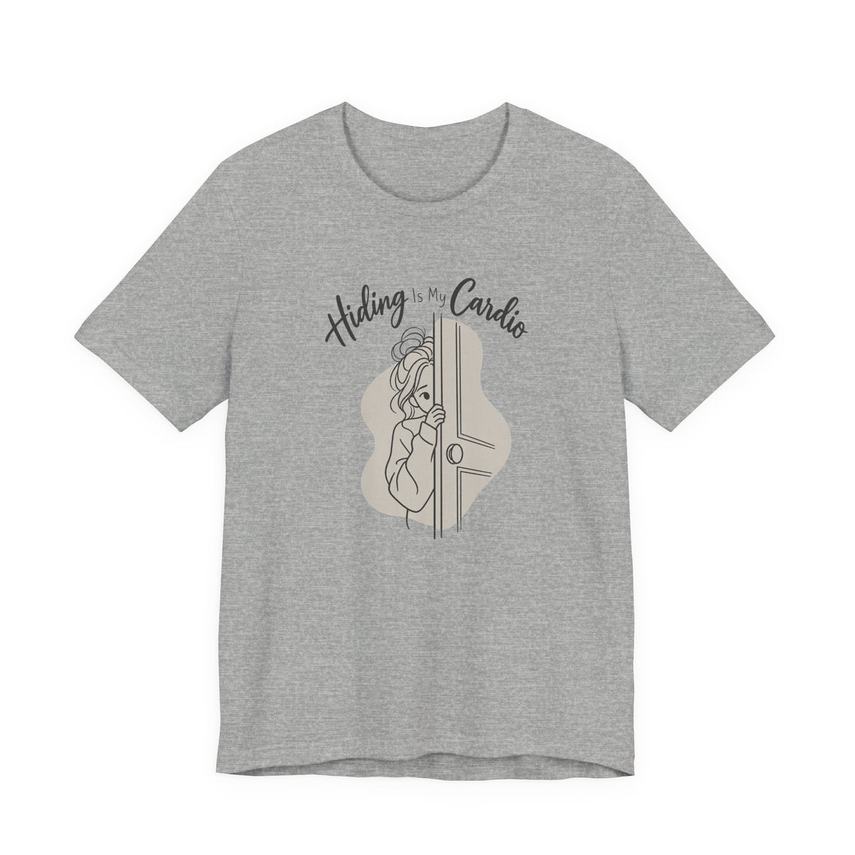 Hiding Is My Cardio Funny Introvert T-Shirt