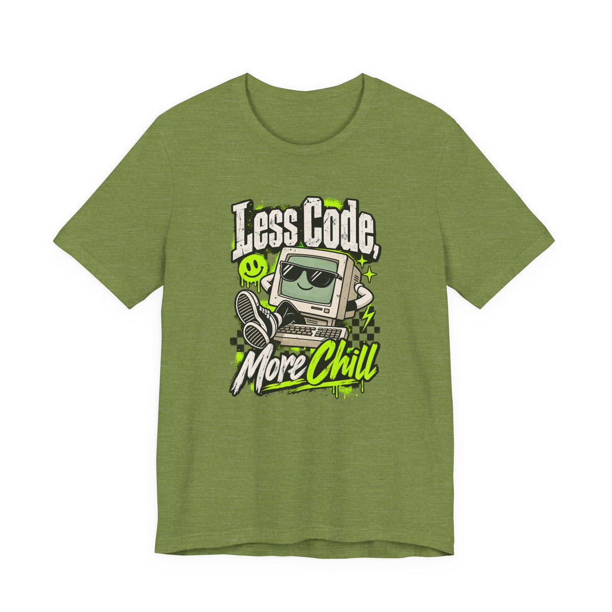 Less Code, More Chill Funny Programmer T-Shirt