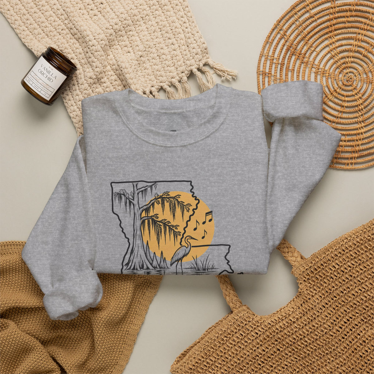 Laissez les bons temps rouler Funny Typography Sweatshirt