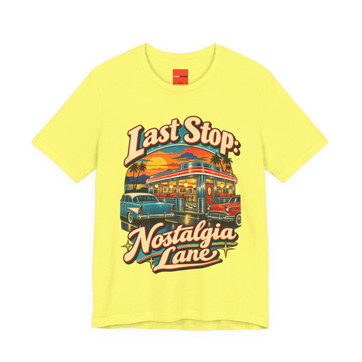 Last Stop: Nostalgia Lane Funny Retro Vintage T-Shirt