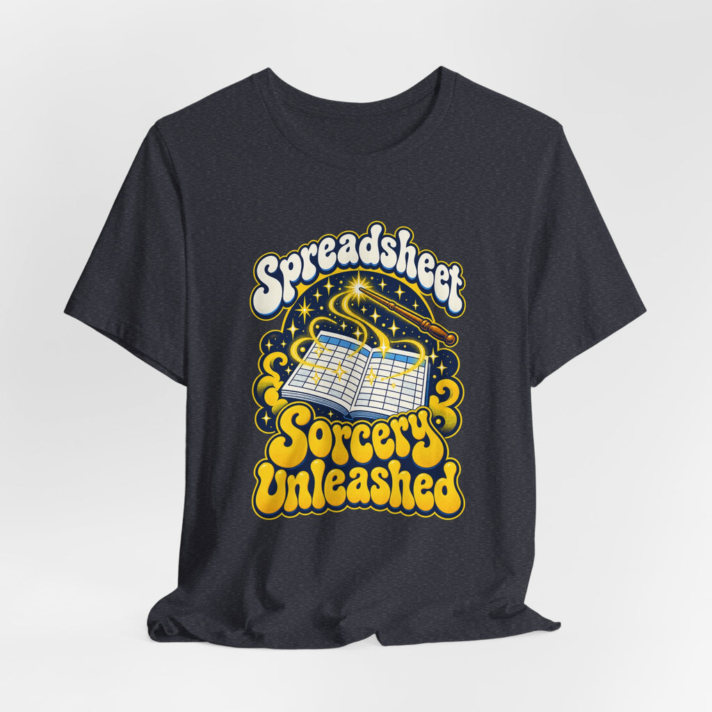 Spreadsheet Sorcery Unleashed Funny Office Humor T-Shirt