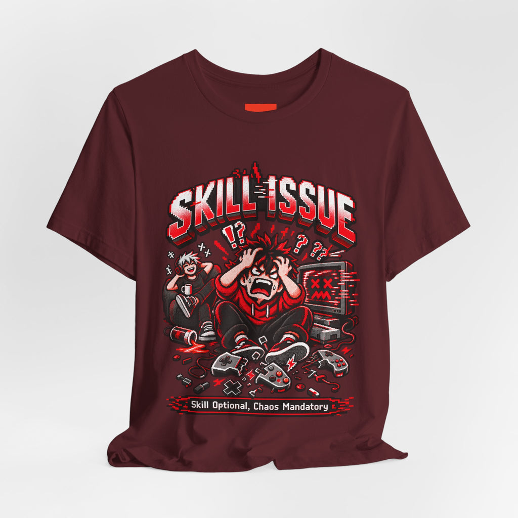 Skill Optional, Chaos Mandatory Funny Gamer T-Shirt