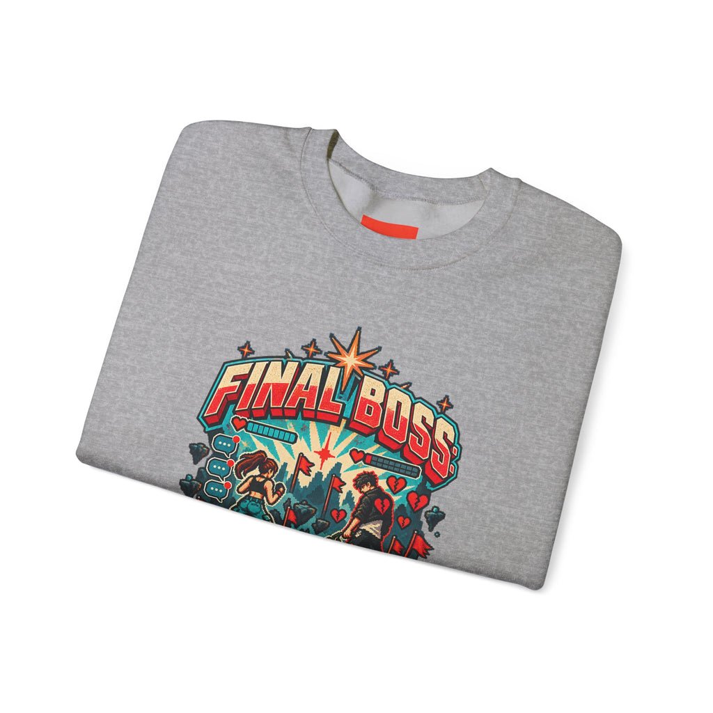 FINAL BOSS: MY EX Funny Retro Vintage Sweatshirt