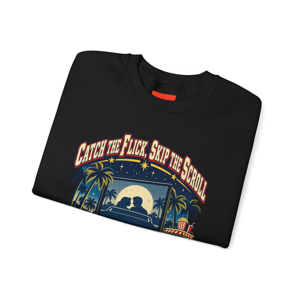 Catch the Flick, Skip the Scroll Funny Programmer Sweatshirt