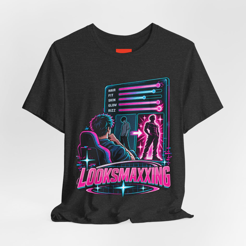 LOOKSMAXXING Funny Y2K Graphic T-Shirt