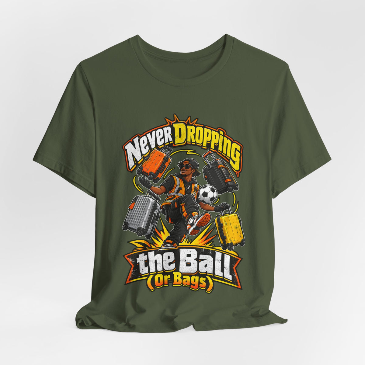Never Dropping the Ball (Or Bags) Funny Baggage Handler T-Shirt