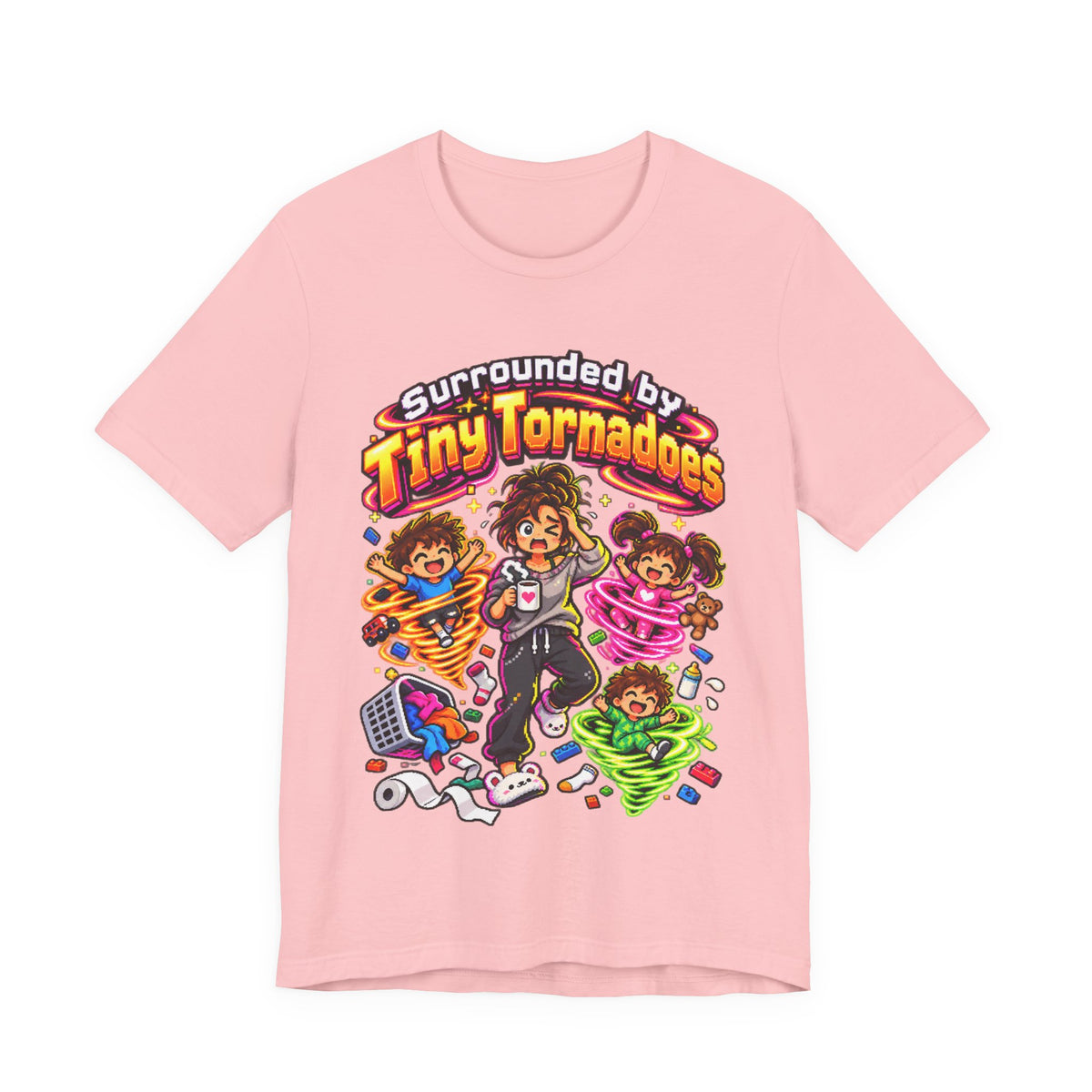 Surrounded by Tiny Tornadoes Funny Parent T-Shirt