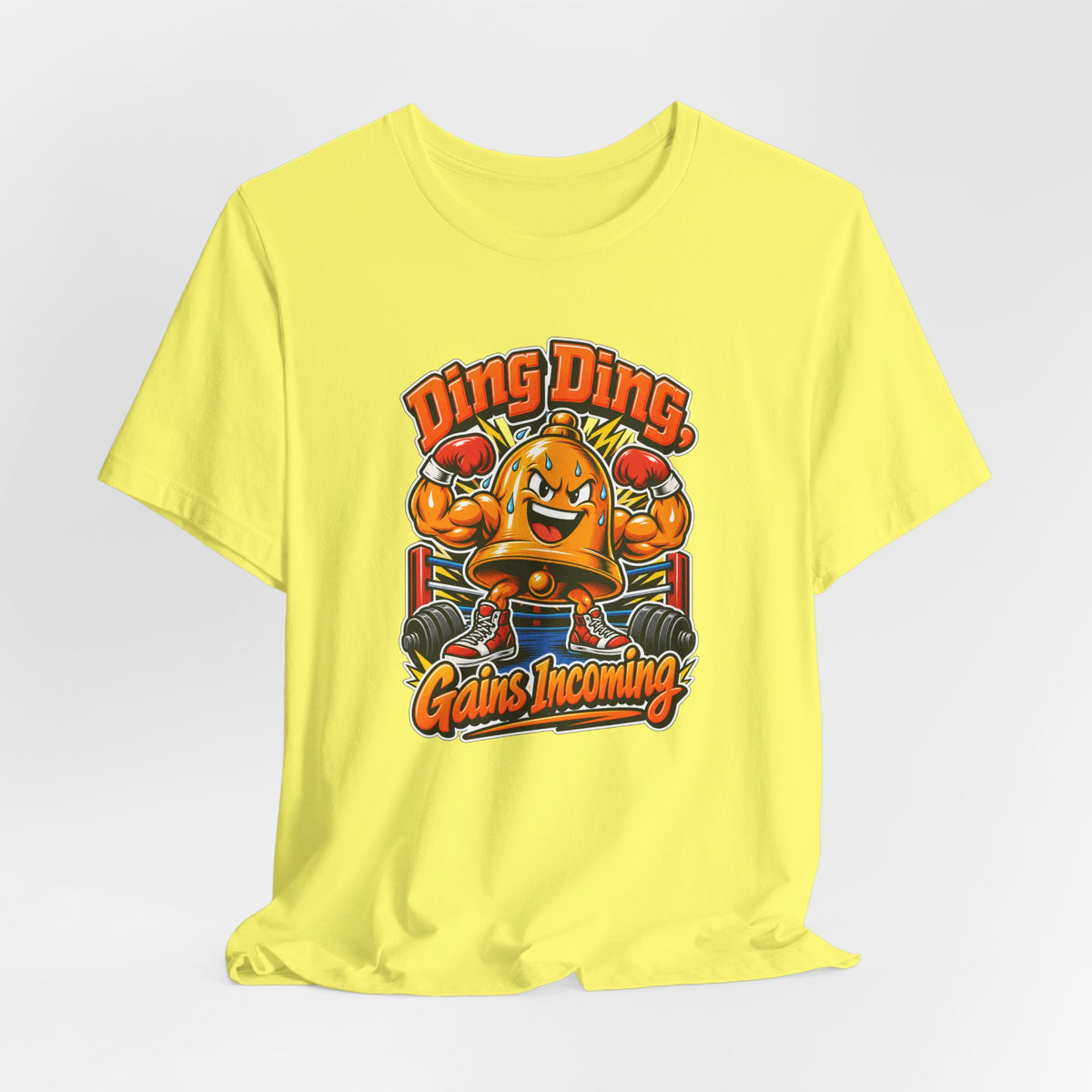 Ding Ding, Gains Incoming Funny Fitness T-Shirt