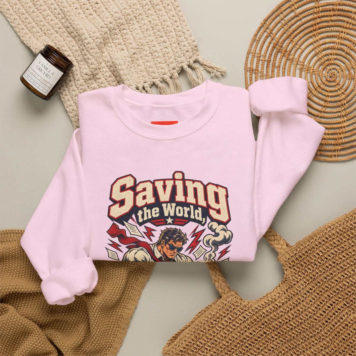 Saving the World, One Email Funny Programmer Sweatshirt