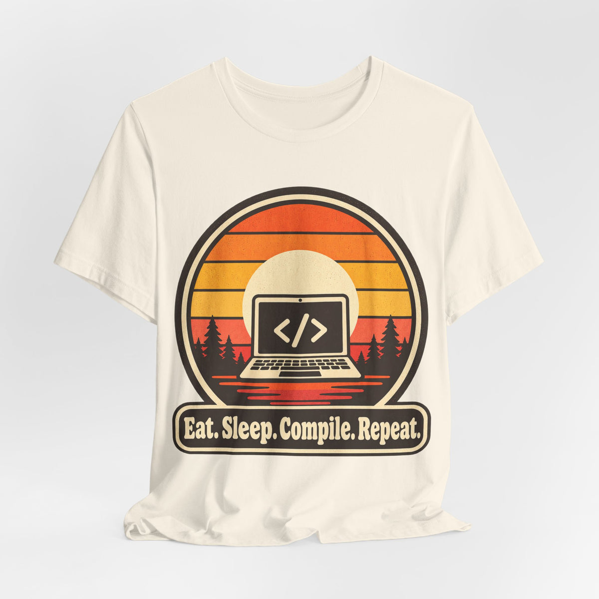 Eat Sleep Compile Repeat Funny Programmer T-Shirt