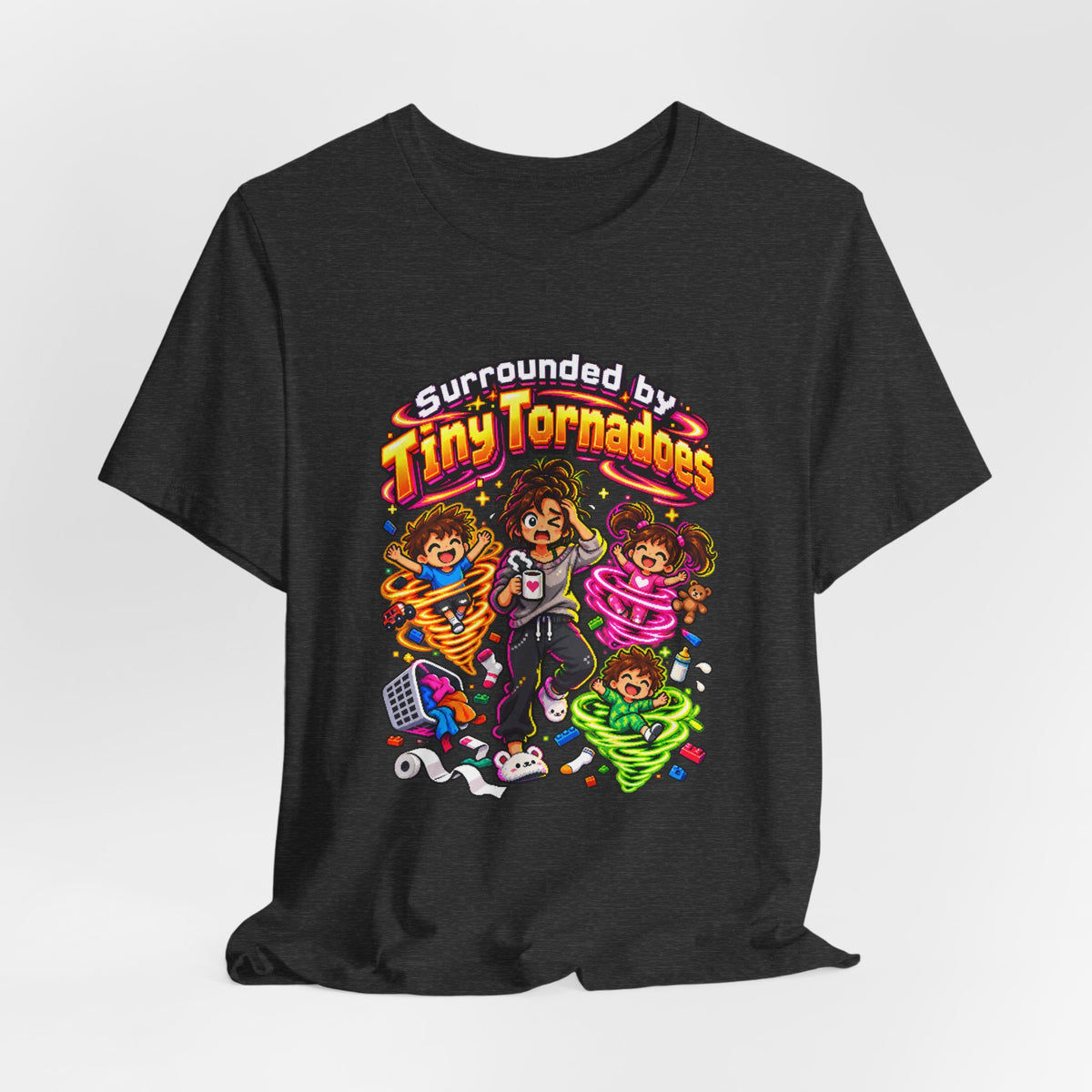 Surrounded by Tiny Tornadoes Funny Parent T-Shirt
