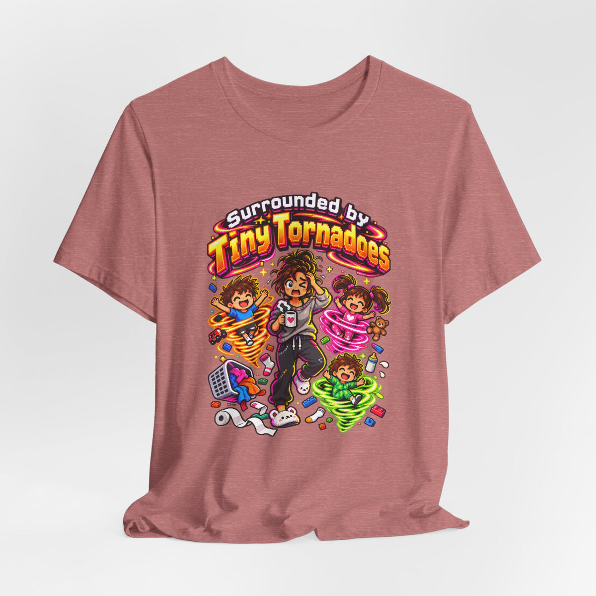 Surrounded by Tiny Tornadoes Funny Parent T-Shirt