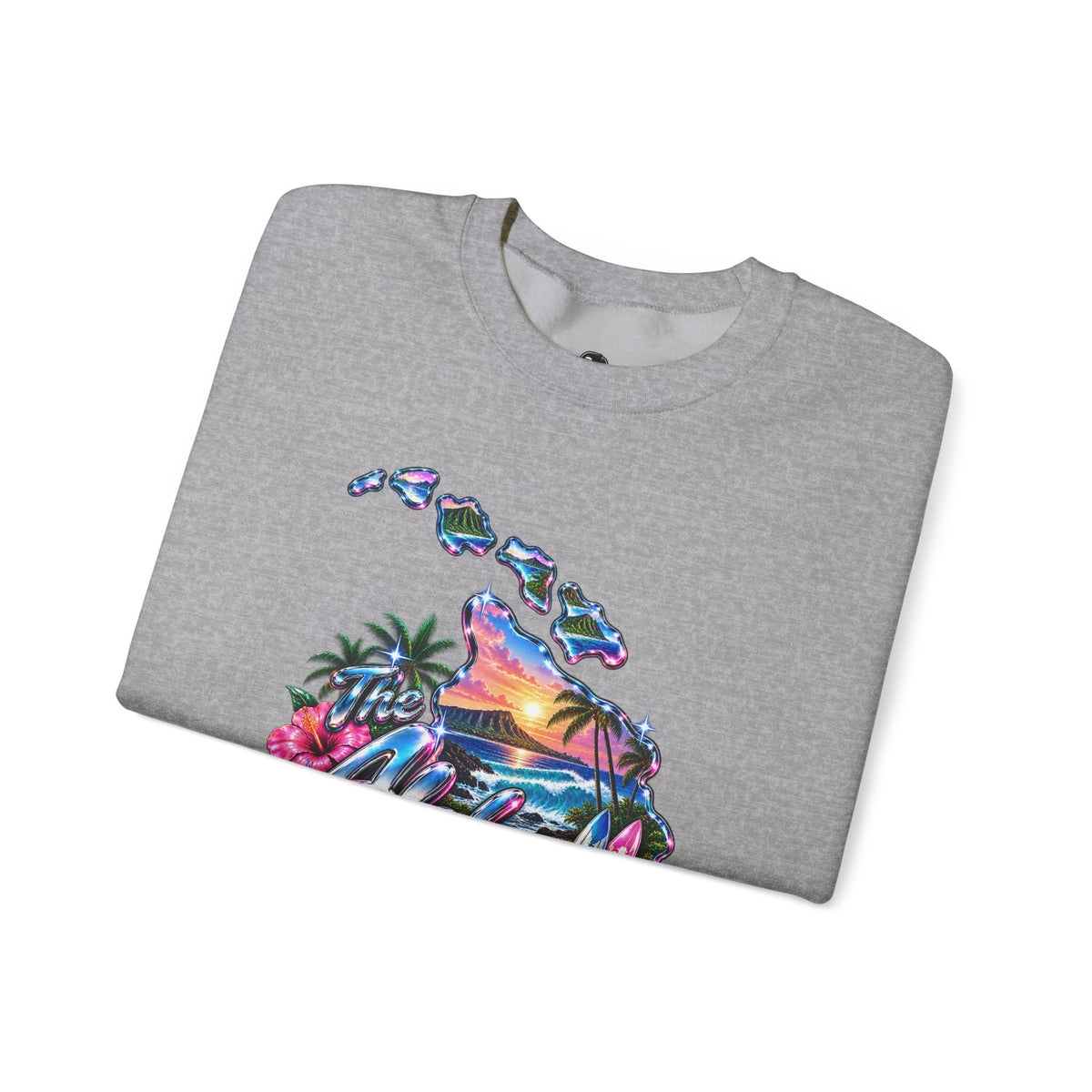 The Aloha State Funny Minimalist Typography Sweatshirt