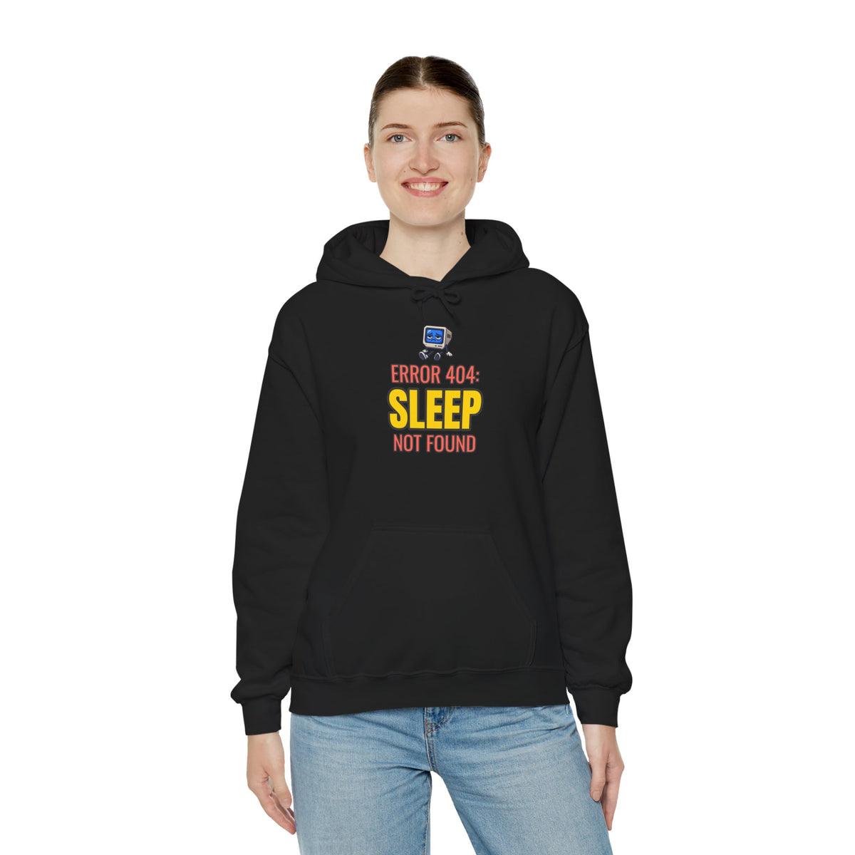 Error 404: Sleep Not Found Funny Programmer Hoodie