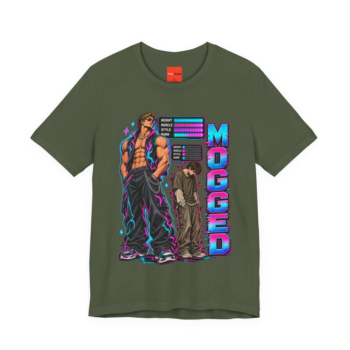 MOGGED Funny Y2K Graphic T-Shirt