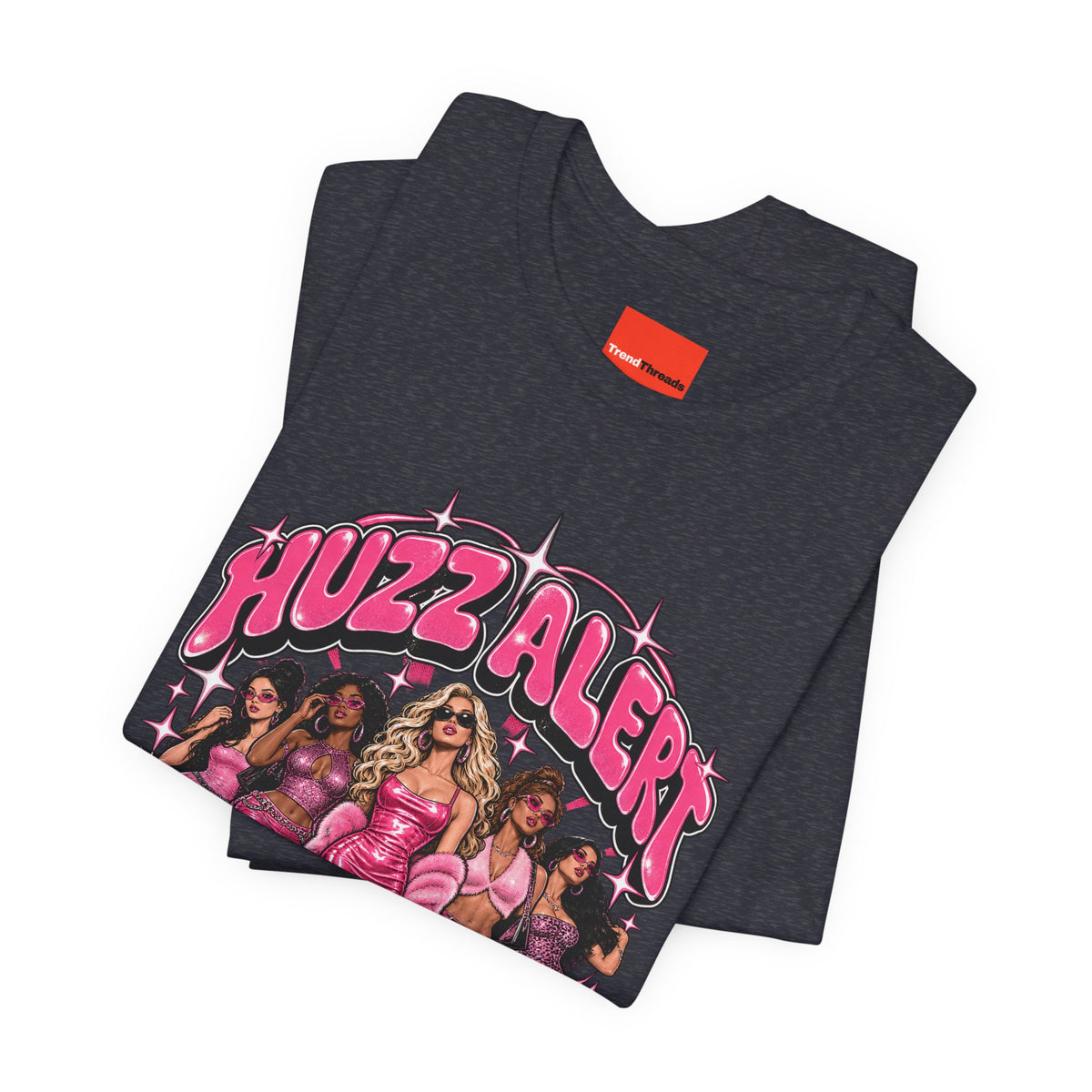 HUZZ ALERT Funny General Distressed Print T-Shirt