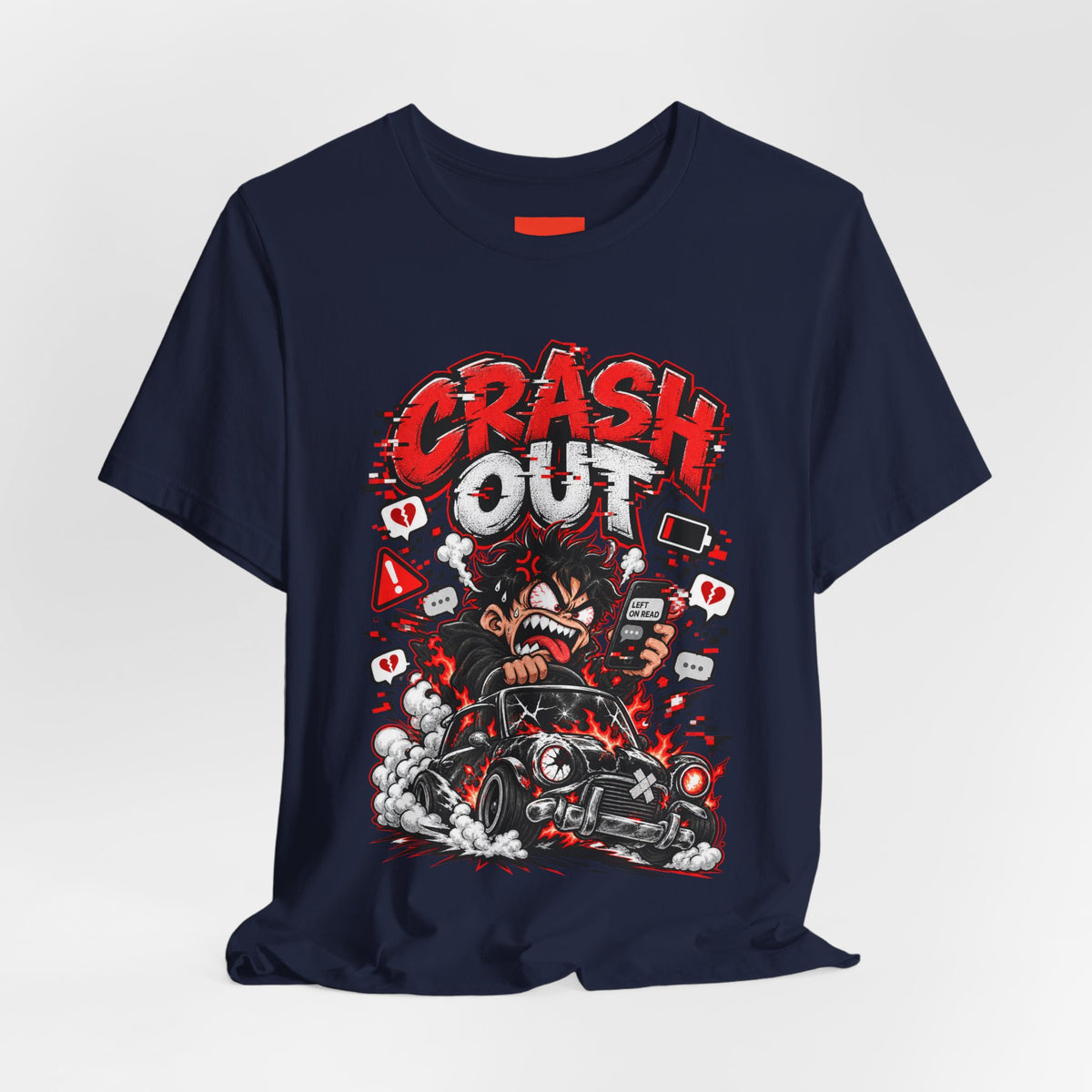 CRASH OUT Funny Streetwear T-Shirt