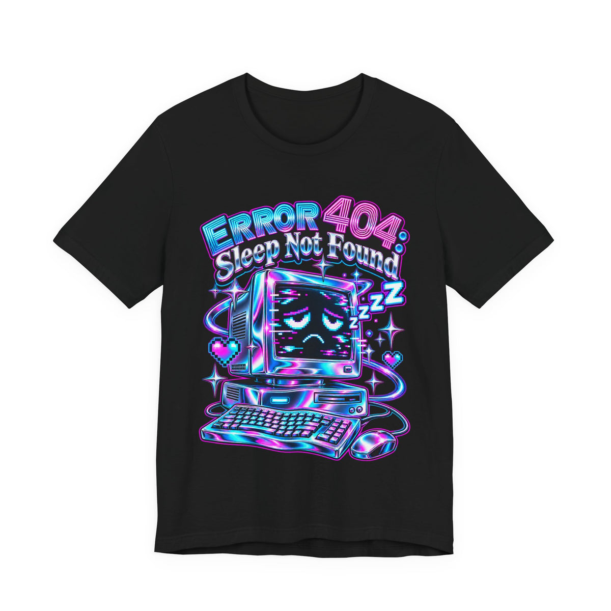 Error 404: Sleep Not Found Funny Programmer T-Shirt
