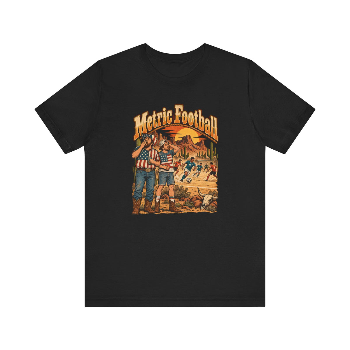 Metric Football Funny Western Ranch T-Shirt