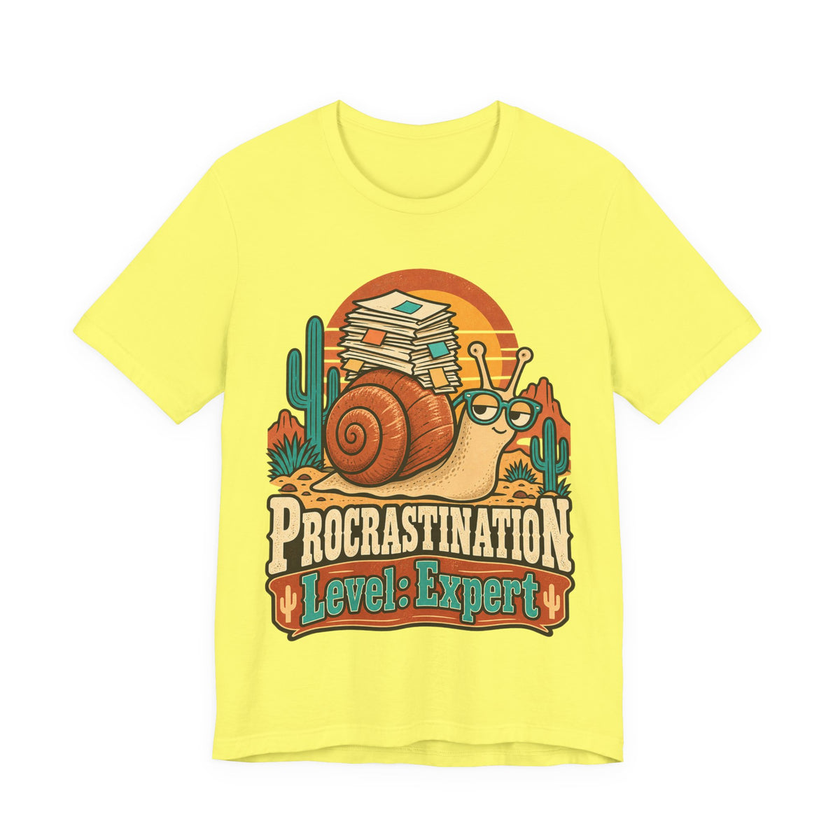 Procrastination Level: Expert Funny Student T-Shirt