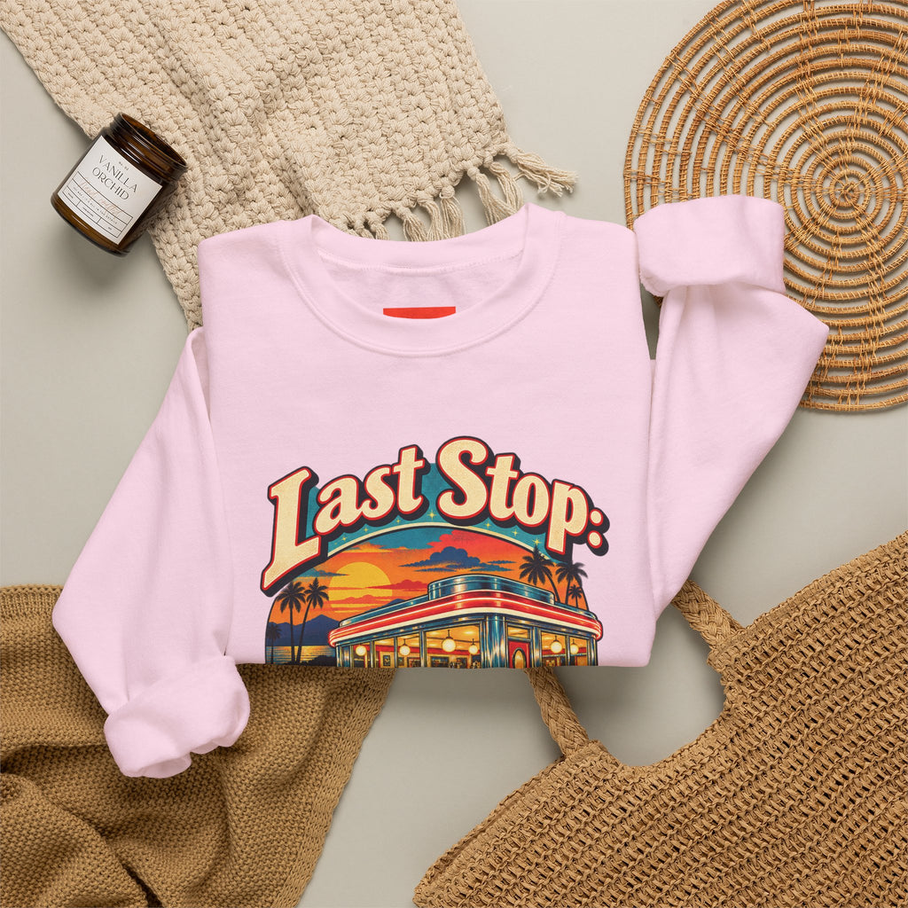 Last Stop: Nostalgia Lane Funny Retro Vintage Sweatshirt