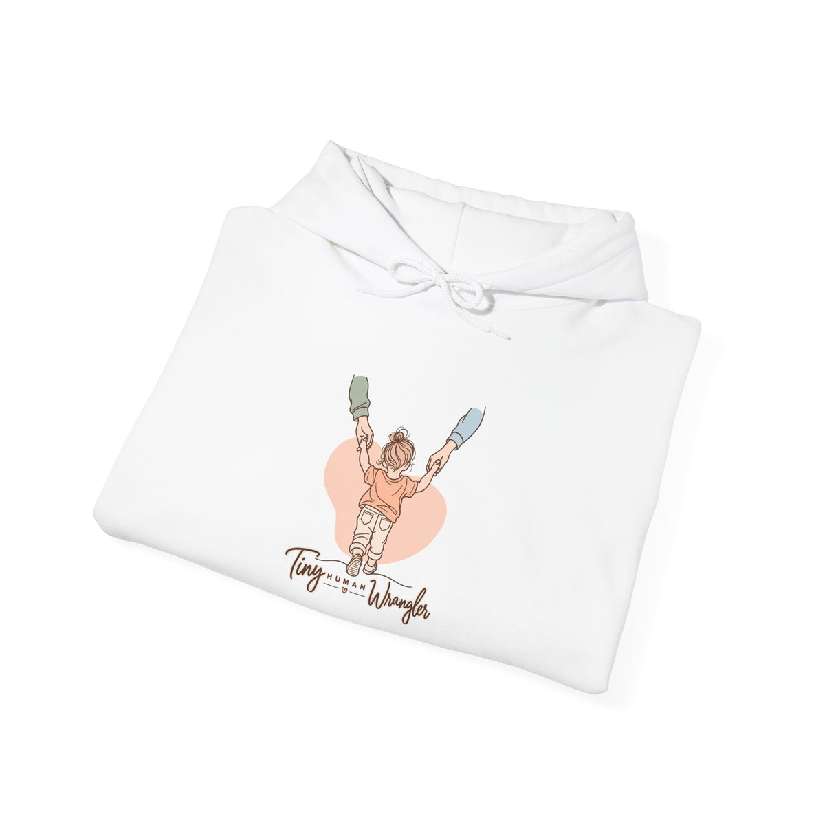 Tiny Human Wrangler Funny Parent Hoodie