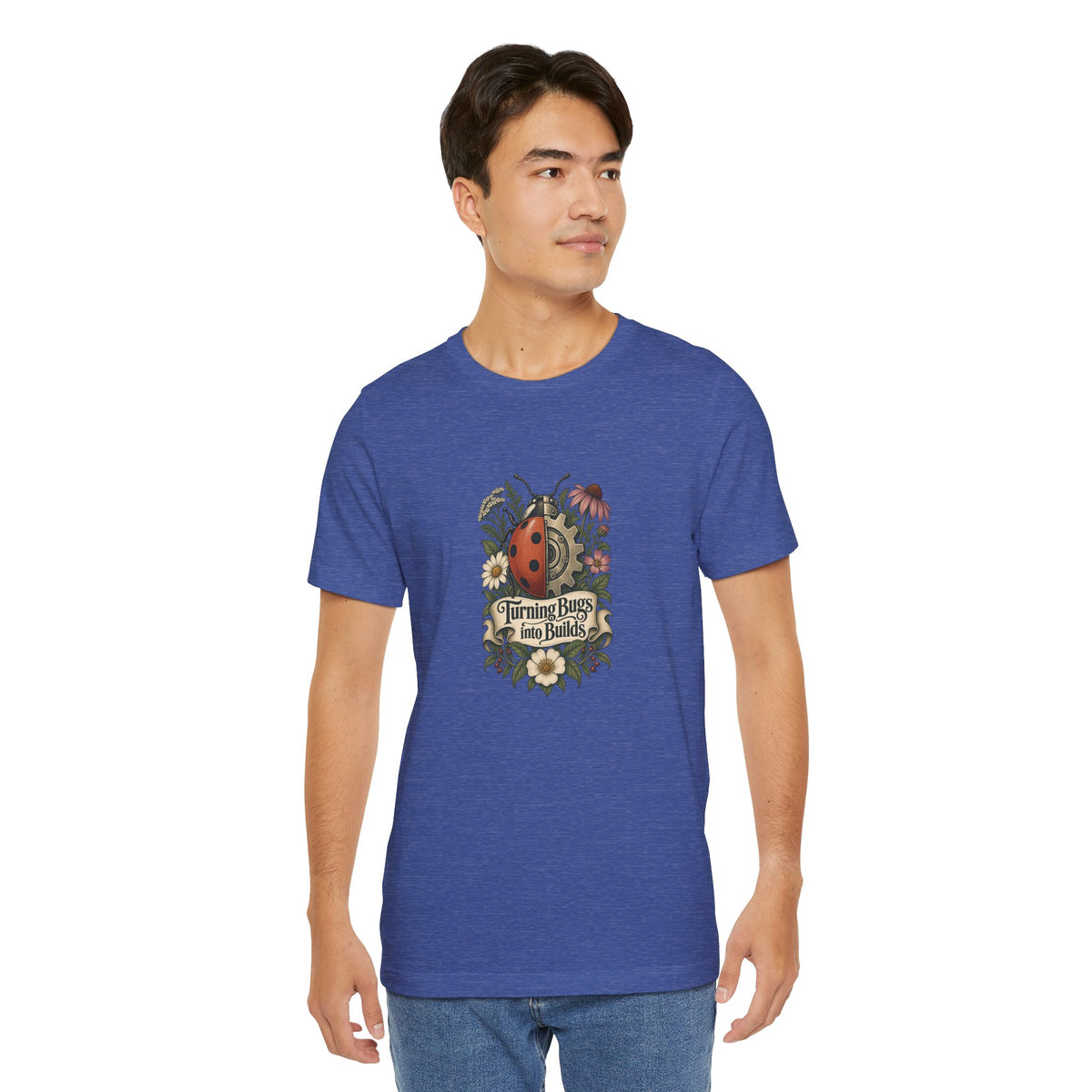 Turning Bugs into Builds Funny Programmer T-Shirt