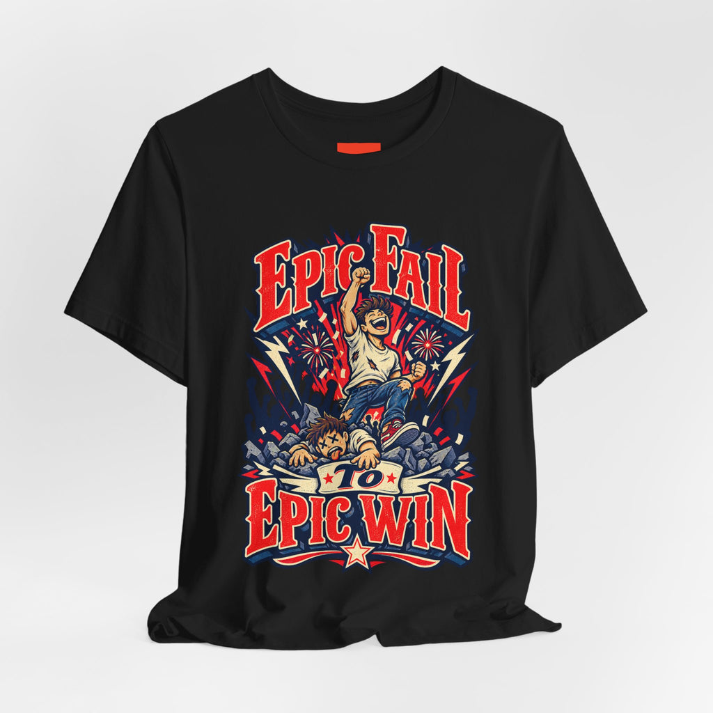 Epic Fail To Epic Win Funny Self-Deprecating T-Shirt